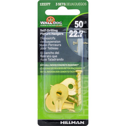 PCTR HNGR BRS GLD 50LB - Pack of 10