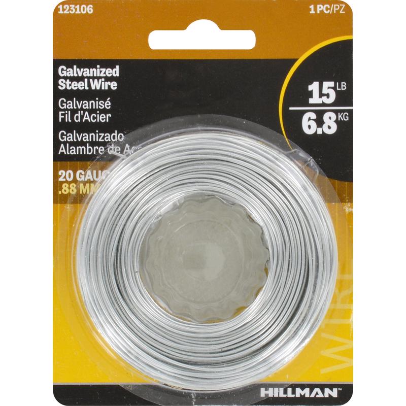Galvanized steel wire 20 gauge, 175 feet, Emery Jensen stovepipe and weaving wire pack of 6, showing coiled wire rolls