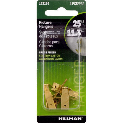 Set of 10 Emery Jensen PICTURE HANGER Pro25#cd4 mirror and picture hangers for wall mounting, shown in a pack of 10 on a plain background.