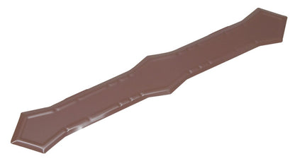 Pack of 50 Emery Jensen aluminum downspout bands, 13-inch metal accessories for seamless gutter installation.