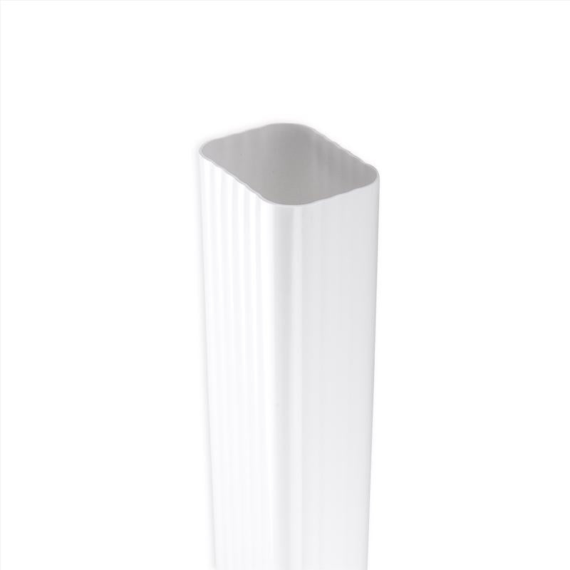 DOWNSPOUT VINYL WHT 10' - Pack of 6