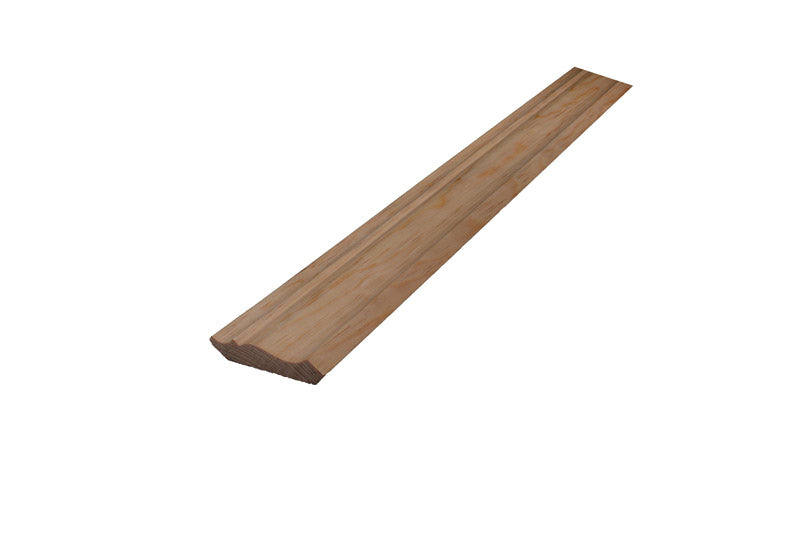 Emery Jensen SLD Pine Crown Moulding, 9/16x2-3/4 inches, pack of four, natural pine wood finish, detailed profile view