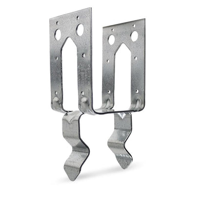 Pack of 10 Emery Jensen POST BASE ZMAX PB44Z 4x4 triple zinc connectors for sturdy post connections.