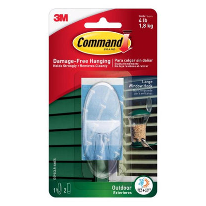 OUTDOOR LARGE HOOK CLR - Pack of 4