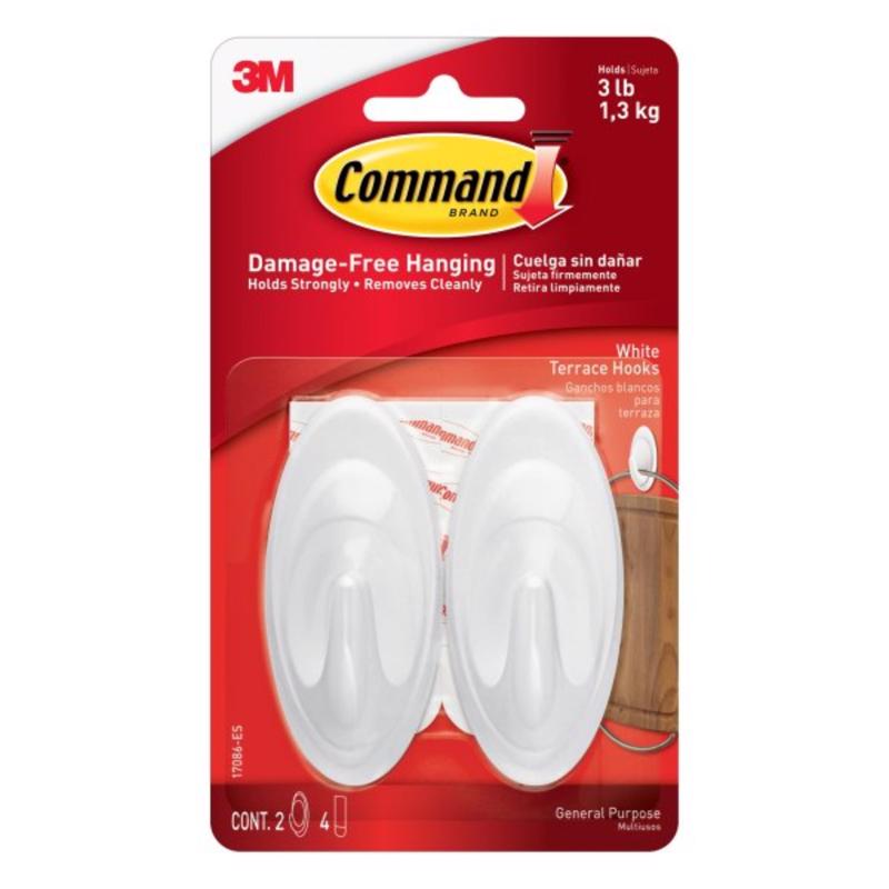 HOOK QUARTZ MED PLASTIC - Pack of 4
