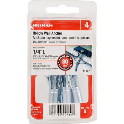HOL WALL ANCHR 1-1/4"5PK - Pack of 5