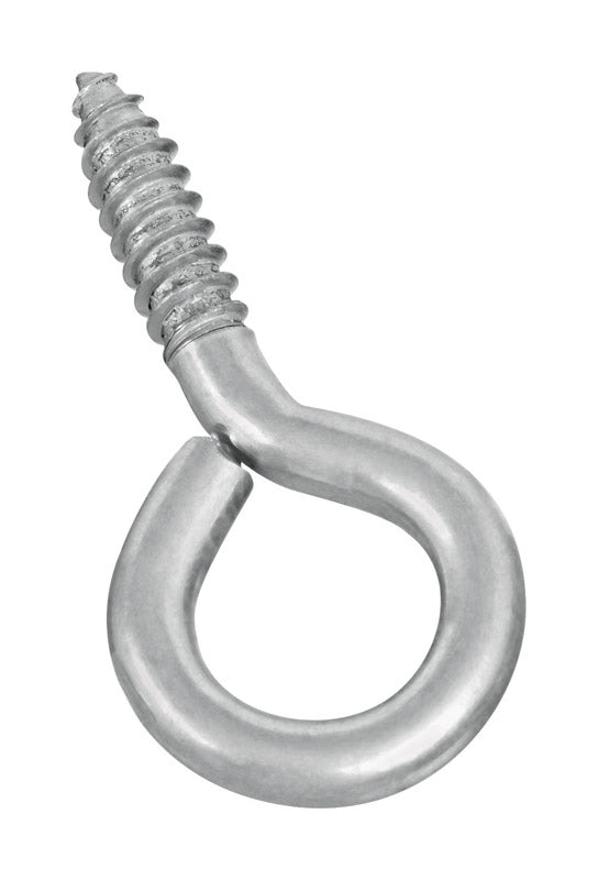 Pack of 10 Emery Jensen screw eyes #0, 2-7/8 inches long, showing the metal screw eye hooks ready for woodworking or craft projects.