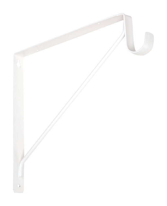 Shelf/rod BRACKET WHITE - Pack of 20