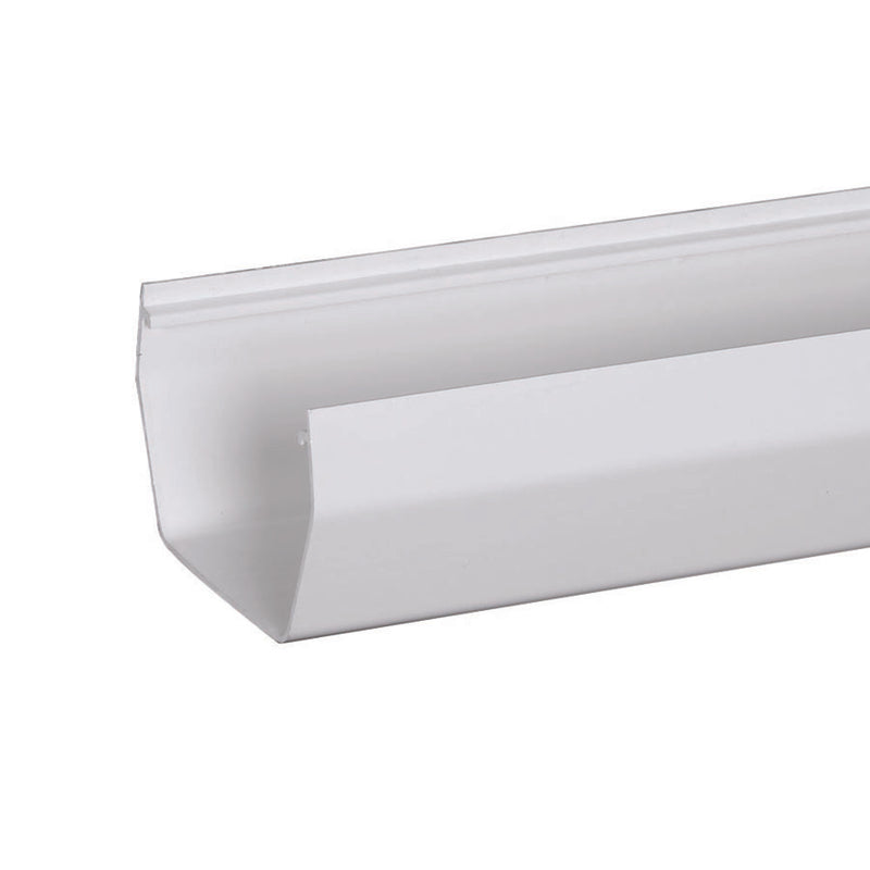 GUTTER VINYL WHITE 120"L - Pack of 8