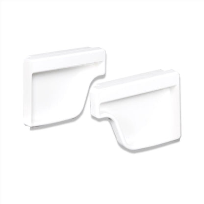 END CAP VINYL WHT 2PK - Pack of 16