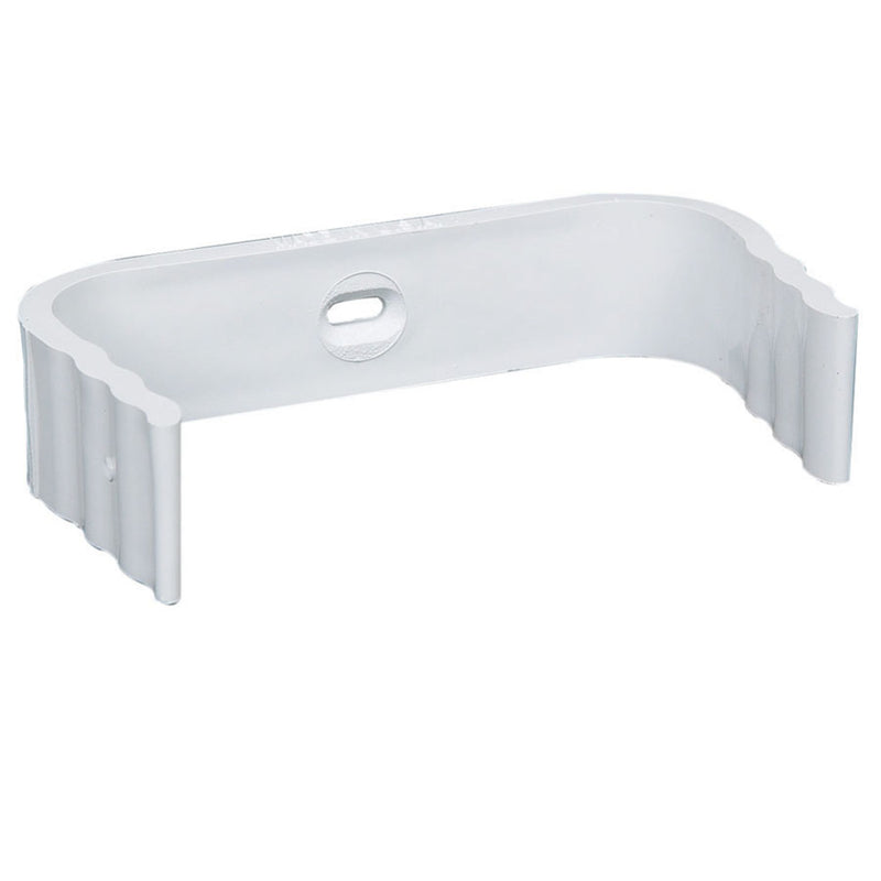 Emery Jensen DWNSPOUT BAND VNYL WHT pack of 24 vinyl accessories for rain gutter drainage and leak prevention.