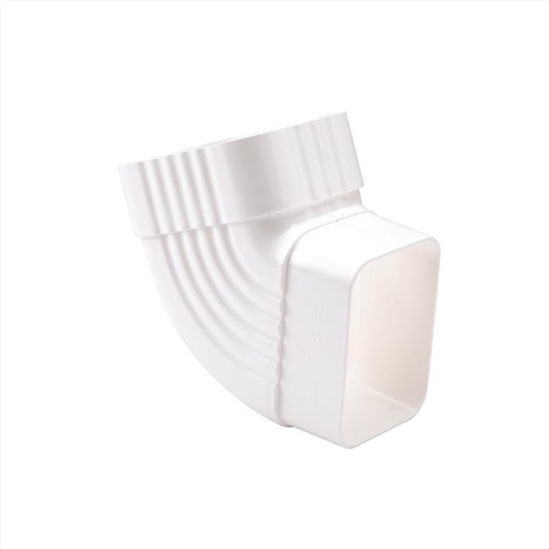 GUTTER ELBOW VNYL WHT B - Pack of 18