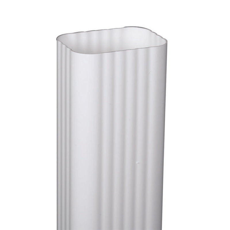 DOWNSPOUT VINYL WHT - Pack of 6