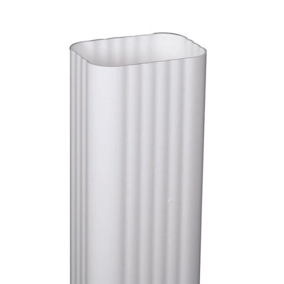 DOWNSPOUT VINYL WHT - Pack of 6