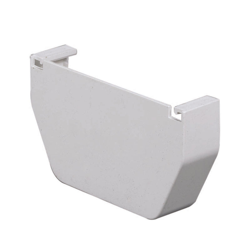 GUTTER END CAP WHITE - Pack of 20