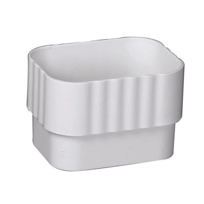 Emery Jensen DWNSPOUT CNCTR VNYL WHT vinyl accessory pack of 16, featuring white vinyl connectors for downspouts.