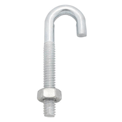 BOLT J W/nut 3/8"X3-3/4" - Pack of 10