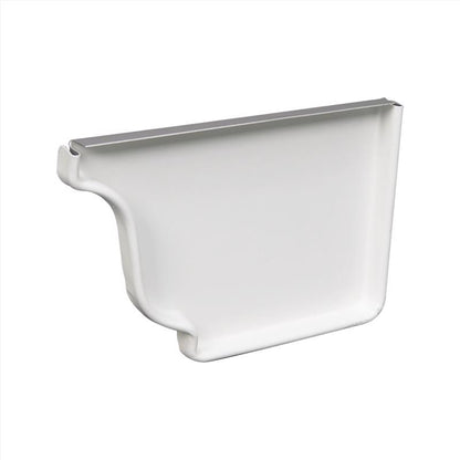 Emery Jensen GUTTR "k" RTEND WHT 5-inch metal accessories pack of 15, showing white metal corner protectors and brackets.