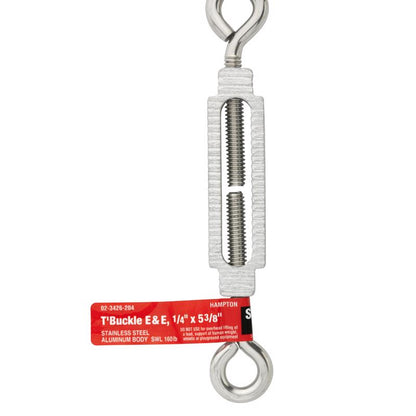 TURNBKL 1/4"X5.38" SS EE - Pack of 5