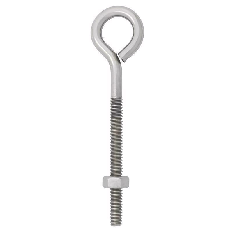 BOLT EYE 1/4"X4"SS - Pack of 10
