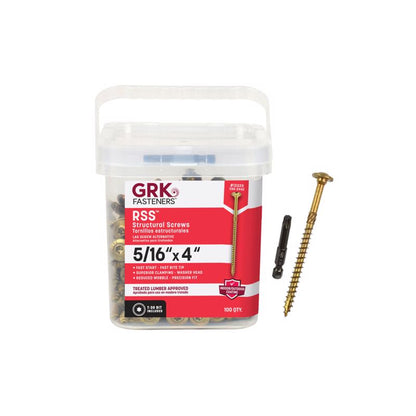 RUG STRCTRL SCRW 5/16X4" - Pack of 2