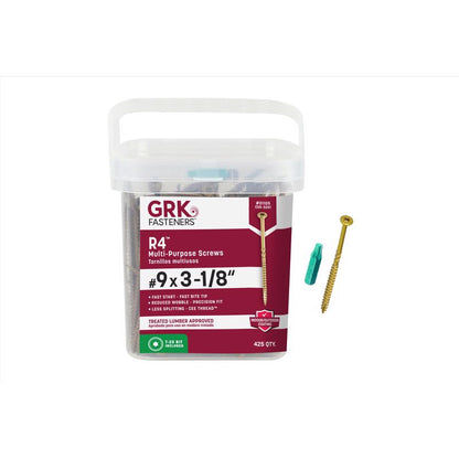 R4 SCREW #9 x 3-1/8" - Pack of 2