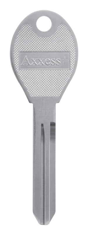 Pack of four Emery Jensen KEYKRAFTER #38 brass keys with key blades and key heads for locksmith or hardware use.