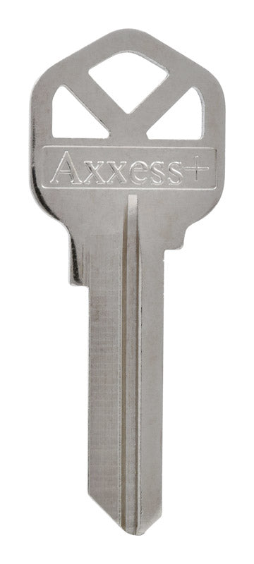 Pack of 10 Emery Jensen KEYKRAFTER #97 brass keys showing the key blades and heads in a professional layout.