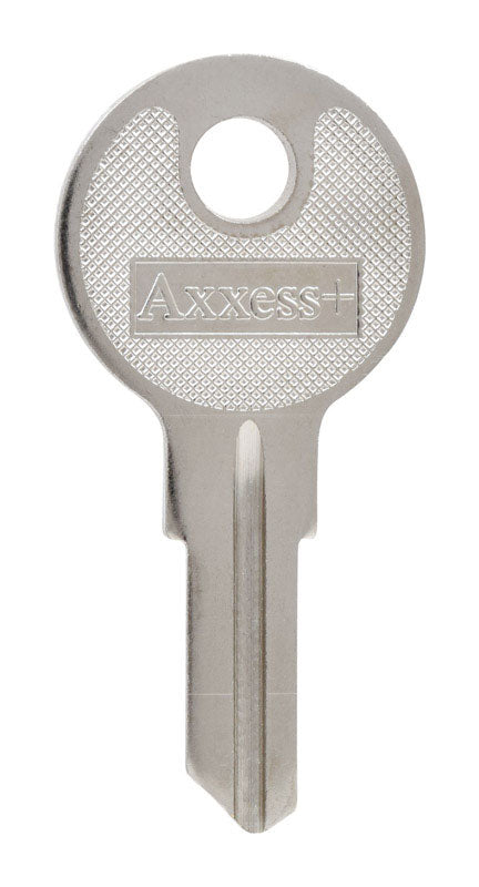 Set of 10 Emery Jensen KEYKRAFTER #80 brass keys for locks, showing shiny brass key blades and key heads.