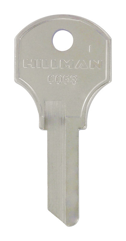 Set of four KEYKRAFTER #232 brass keys by Emery Jensen, featuring detailed cuts and sturdy brass construction.