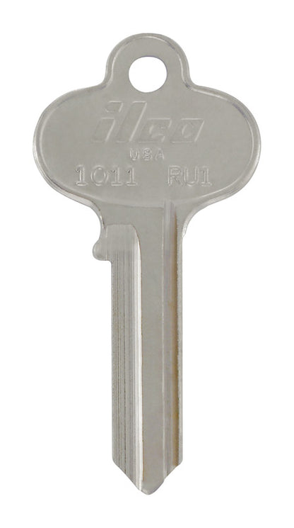 Pack of 4 Emery Jensen KEYKRAFTER #212 brass keys showing detailed key blades and key heads.