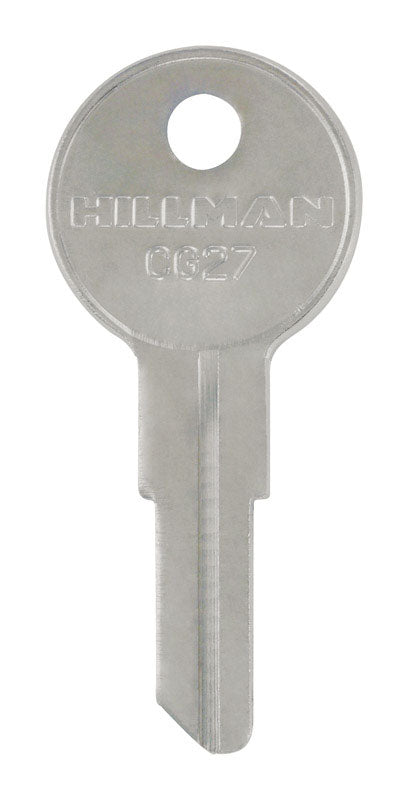 Pack of 4 Emery Jensen KEYKRAFTER #197 brass keys, shown with detailed cut edges and shiny finish.