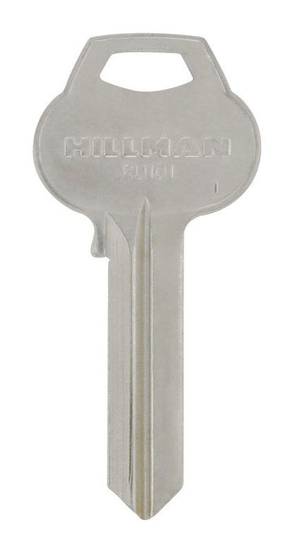 Set of four Emery Jensen KeyKrafter #192 brass keys, durable locksmith keys with high-quality brass finish.