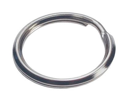 Pack of 50 Emery Jensen split key rings, 3/4 inch diameter, durable metal key rings for organizing keys and small tools.