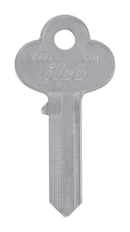 Pack of 10 Emery Jensen CO-1 CORBIN cylinder key blanks, showing metal keys with key cuts for lock replacement or duplication.