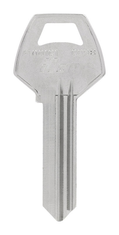 Set of 10 Emery Jensen CO-98 CORBIN key blanks for cylinder locks, shown in a close-up image.