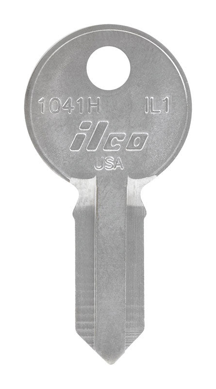 Pack of 10 Emery Jensen IL-1 Illinois Key Bl cylinders, small metal lock keys with key blades and grooves, for security locks.