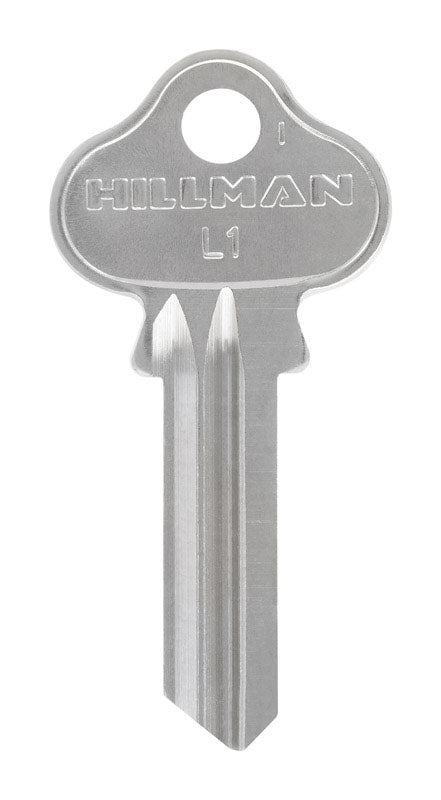Set of ten Emery Jensen L-1 Lockwood key BL (S) cylinders, showing metal key blades and key heads for lock replacement.
