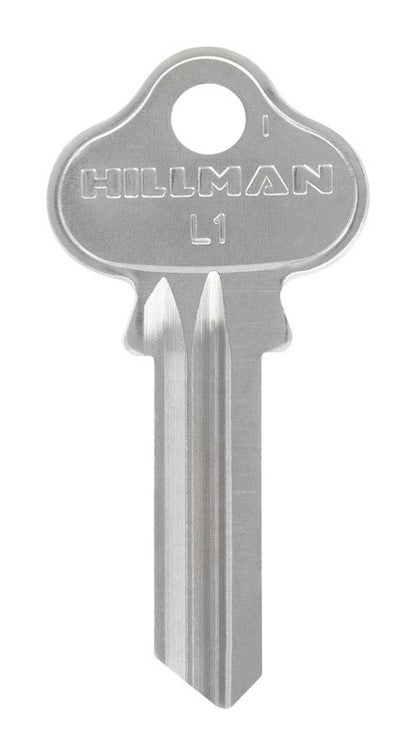 Set of ten Emery Jensen L-1 Lockwood key BL (S) cylinders, showing metal key blades and key heads for lock replacement.