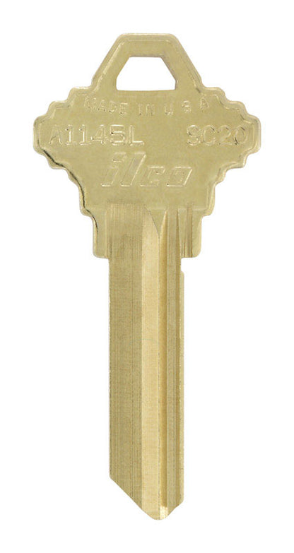 Set of 10 Emery Jensen SC20 Schlage cylinder key blanks, standard key blanks for locksmiths and hardware use