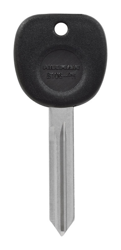 Set of 5 Emery Jensen B-106PH GM PLAS HD KEY for domestic auto use, showing silver keys with key blades and plastic heads.