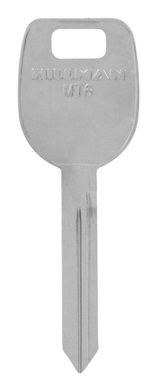 Pack of 10 Mitsubishi MT-6 key blanks for foreign auto vehicles, featuring Emery Jensen branding and visible key cut details.