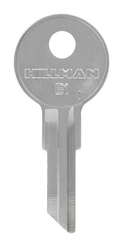 Pack of 10 Emery Jensen B-1 Briggs key blanks for specialty keys, shown with key blanks and branding details.