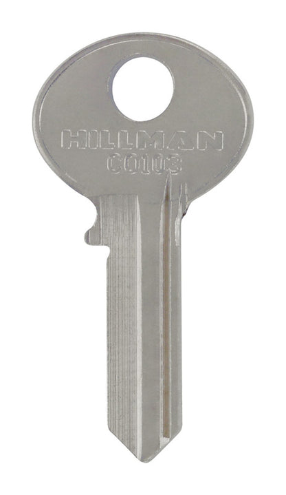 Pack of 10 Emery Jensen CO-103 CORBIN key blanks for cylinder locks, shown in a close-up image.