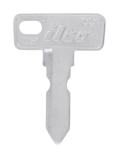 Pack of 10 Emery Jensen CC-1 Club Golf Cart keys, specialty keys with key blades visible for golf cart lock replacement.