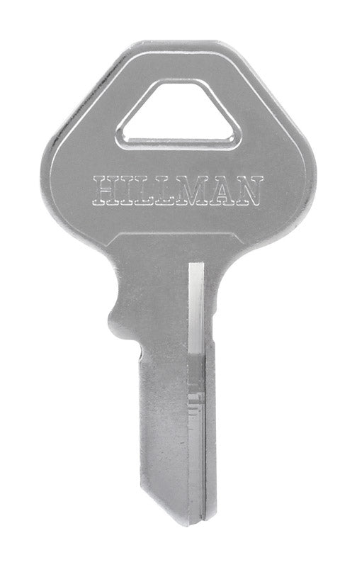 Set of 10 Emery Jensen CP-2 Hillman Key Blanks, specialty keys in a pack, with visible key cuts and branding details.