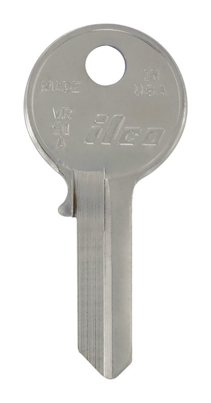 Pack of 10 Emery Jensen VR-4/VR91A VIRO blank specialty keys, showing the flat key blades and cut edges for locksmith use.