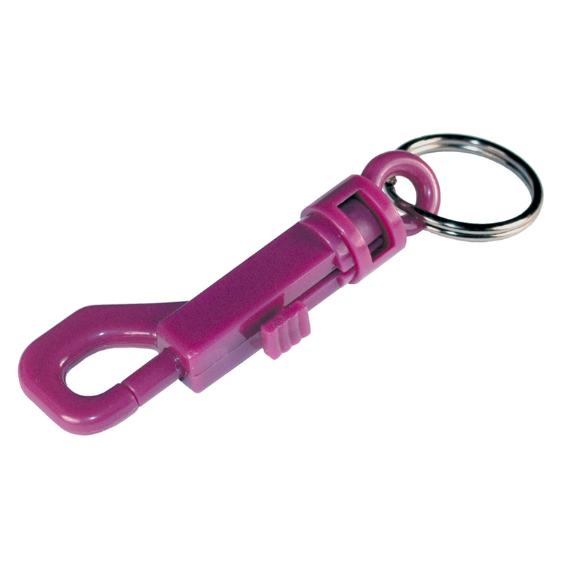 Set of five Emery Jensen CD plastic jean clip keyrings with metal key clips, ideal for organizing keys or accessories.