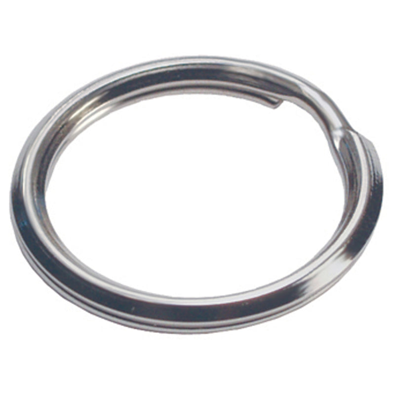 Pack of 50 Emery Jensen split rings, 1-3/8 inches, key rings with durable metal construction for key organization and accessories.