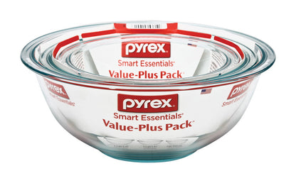 BOWL MIXING 3PC CLEAR - Pack of 2